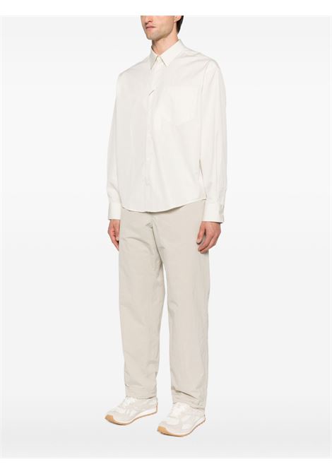 Camicia classica in beige chiaro Ami Paris - uomo AMI PARIS | USH766CO0063185